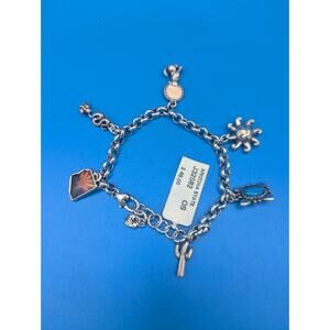 Brighton Retired Arizona State Charm Silver Multi Color Bracelet